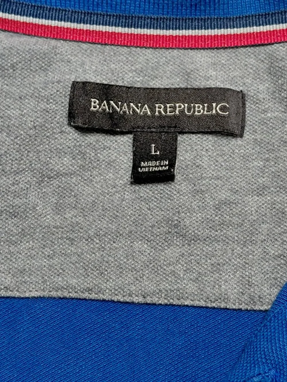 Banana Republic royal blue short sleeve polo shirt.